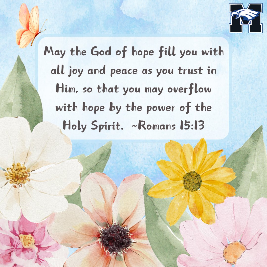 TMAoviedo's tweet image. "May the God of hope fill you with all joy and peace as you trust in Him, so that you may overflow with hope by the power of the Holy Spirit."

Romans 15:13

#wordonwednesday #walkworthy #standintruth