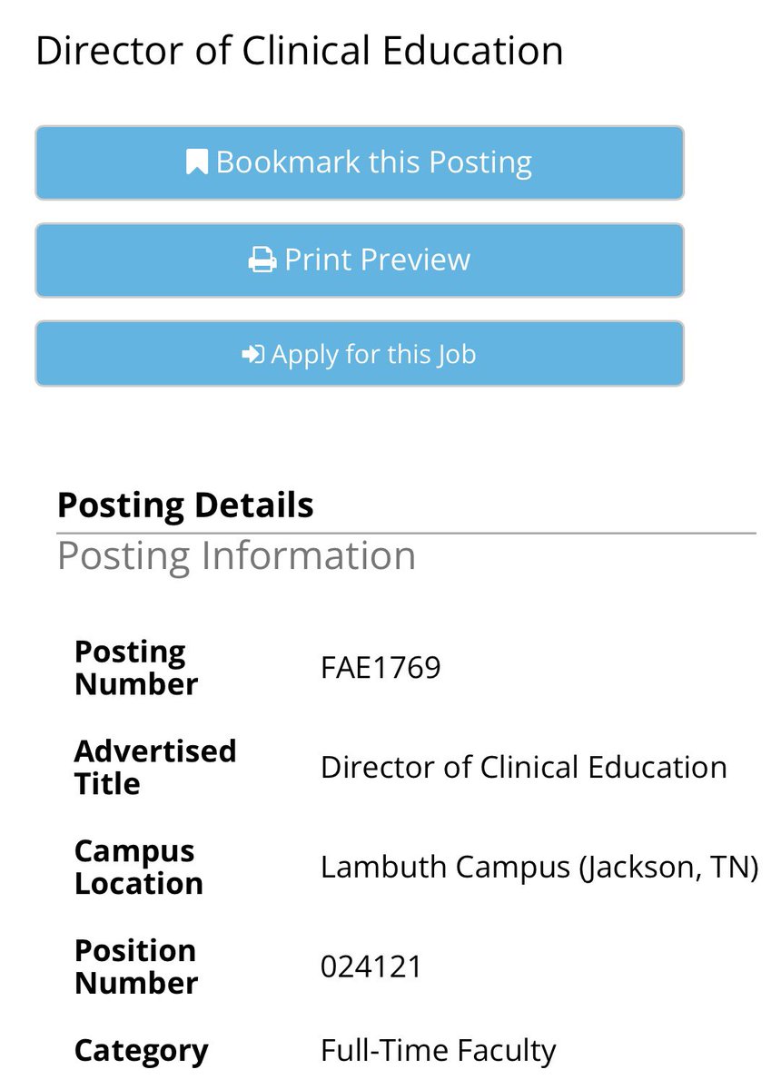 BiomechMax's tweet photo. We’re hiring a Director of Clinical Education for our new DPT program in @UofMHealthSci!

https://t.co/svPuHF5djx https://t.co/uO837Iv9AC