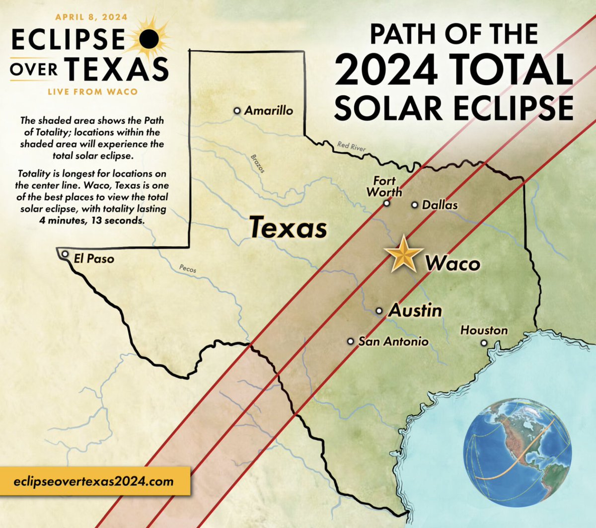 🌘 Get ready to witness nature's breathtaking spectacle! On April 8, 2024, an awe-inspiring total solar eclipse will grace the skies, captivating observers across the globe. 🌎✨