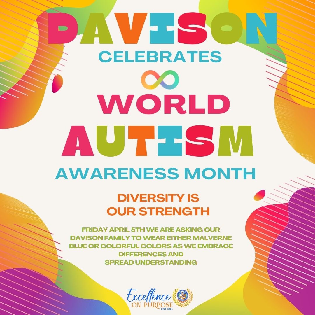 Join us as we celebrate and embrace our differences and spread understanding! This Friday please kindly wear Malverne Blue or Colorful Colors! 💙🧡🧡💚💛❤️@DAVintermediate @MalverneUFSD #gomules #excellenceonpurpose #celebratingdifferences