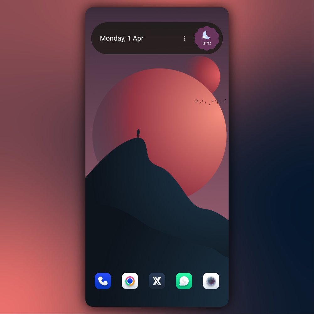 ** Today's HomeScreen Setup ** * Wall from the Wallfever Wallpaper app by @lagguydesign * Coco Icons by @ThemesOnFire / @01thesam * Screenshot using TrueShot by @truestudio_