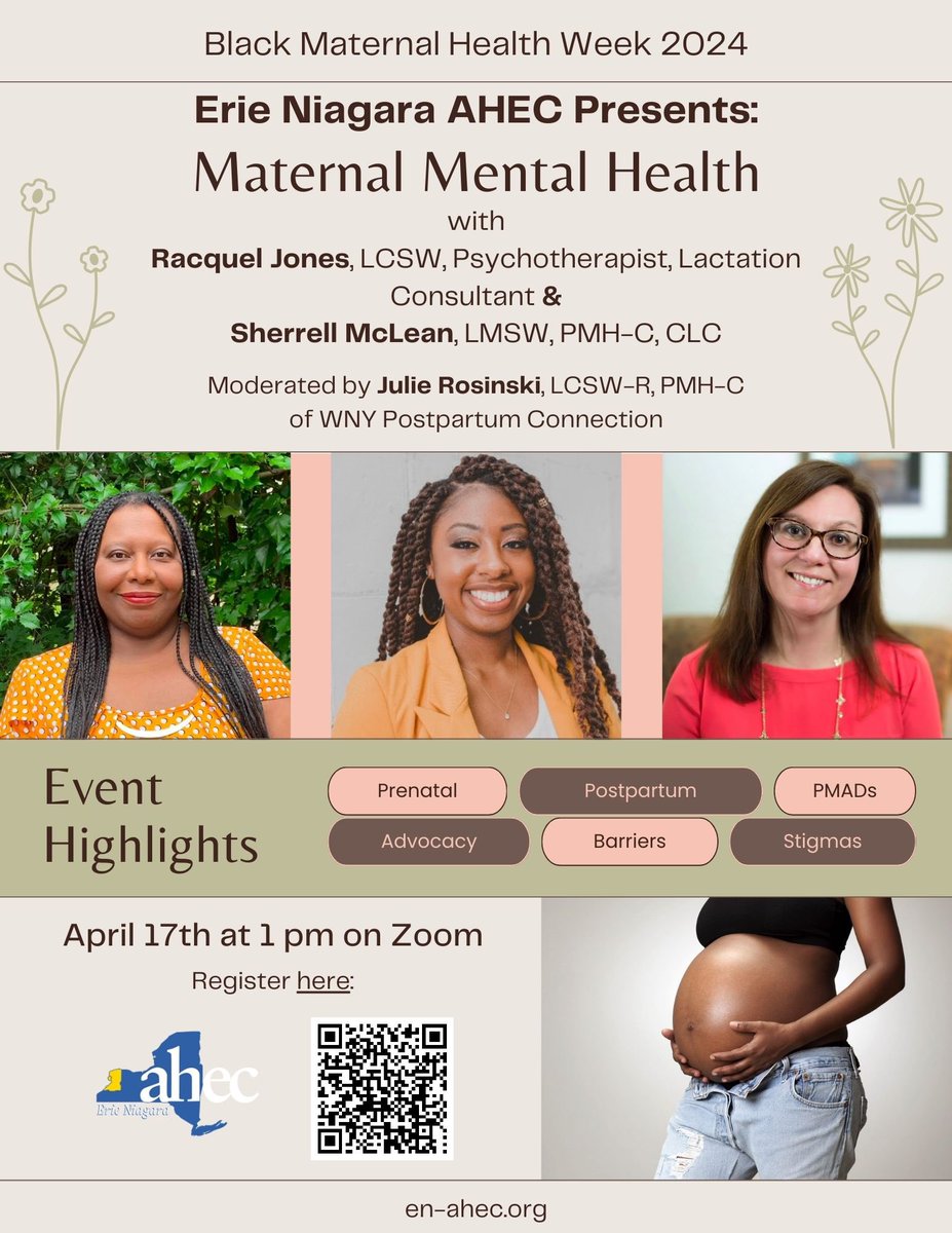 ENAHEC's tweet photo. #MaternalHealthMonday! Join us for our celebration of Black Maternal Health Week. Register here: https://t.co/C7RaXDO4R4 
#BirthEquityProject #enahec #BMHW24 https://t.co/ev1Uqb7MHa