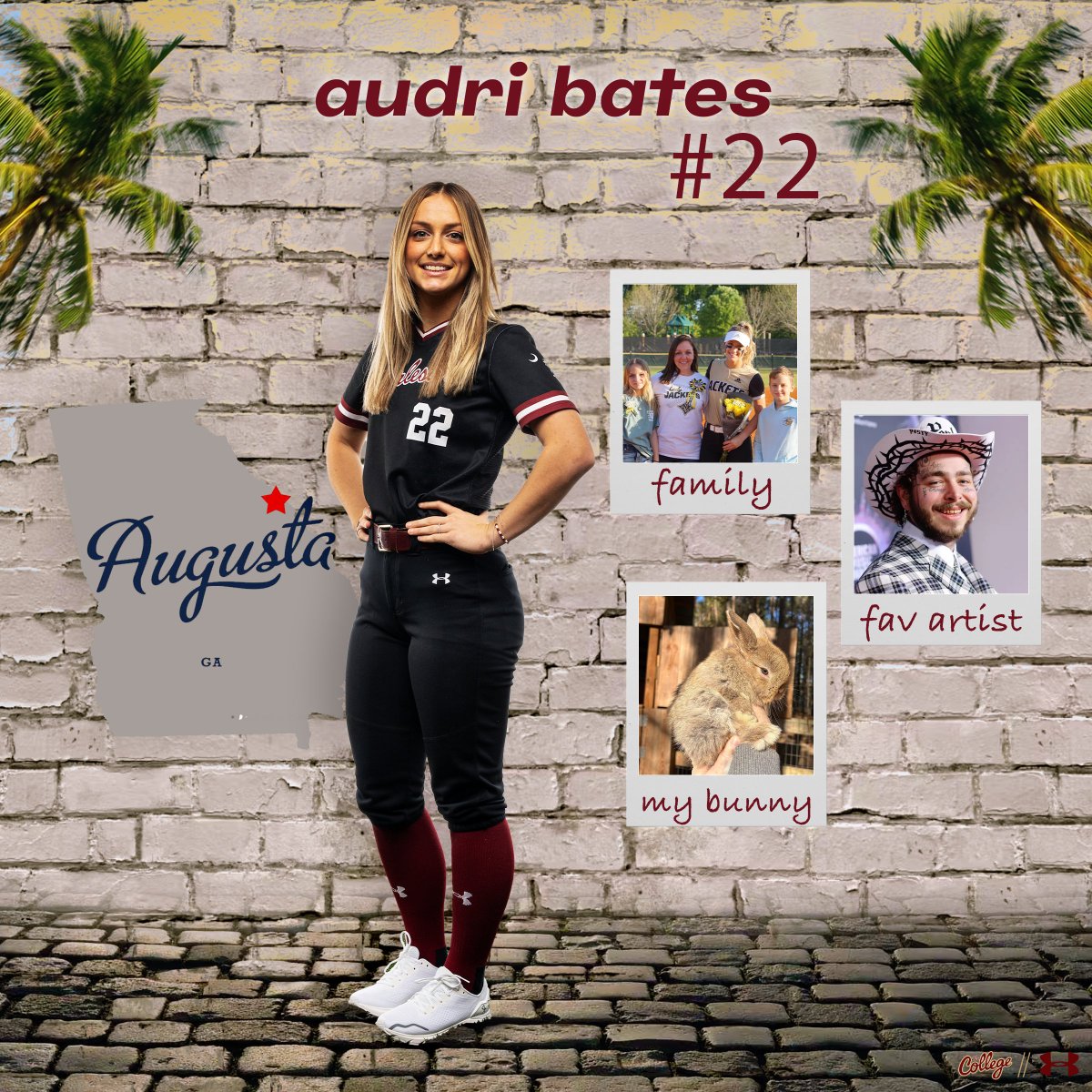 Meet our Augusta girl Audri! #TheCollege 🌴🥎