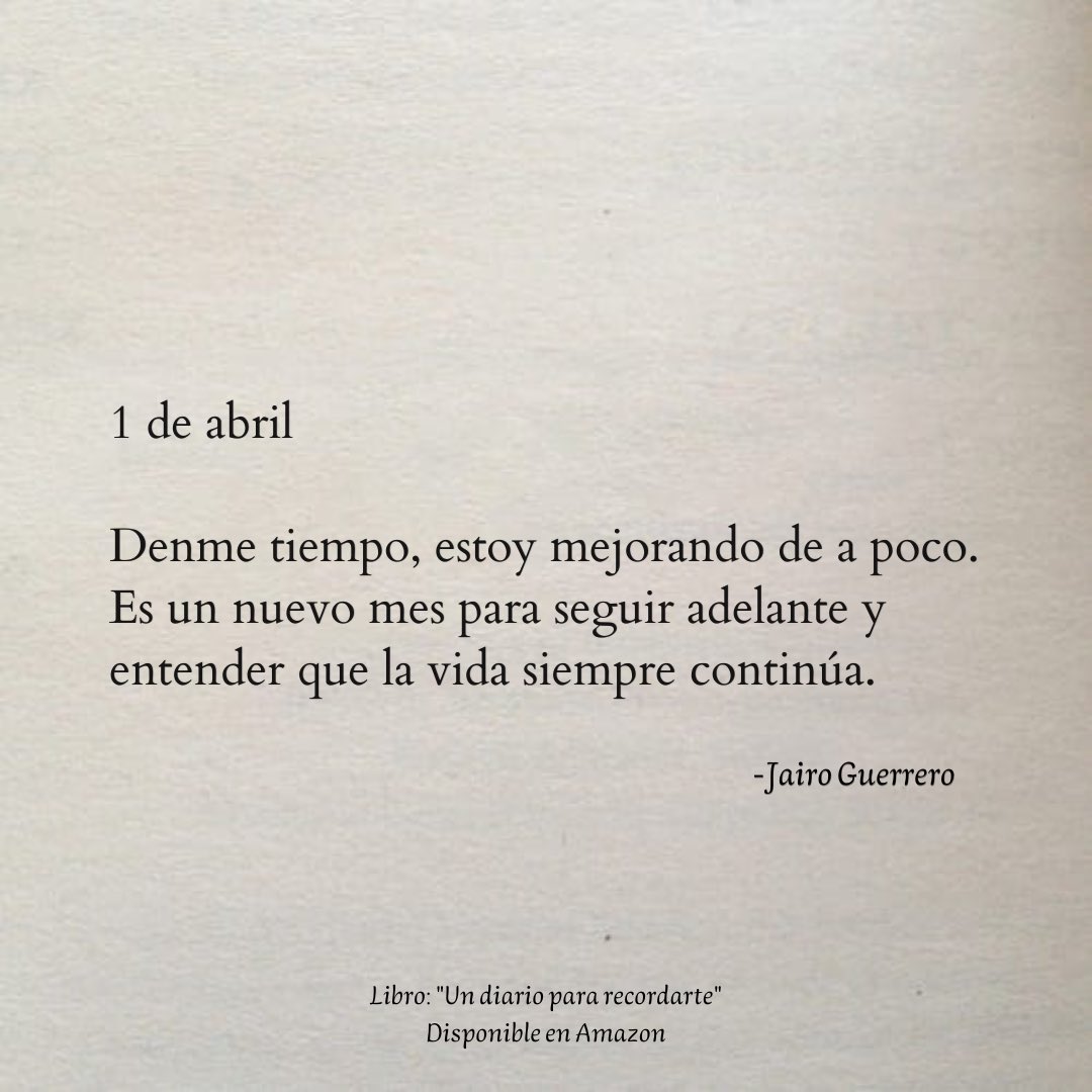 1 de abril. ✍🏻
