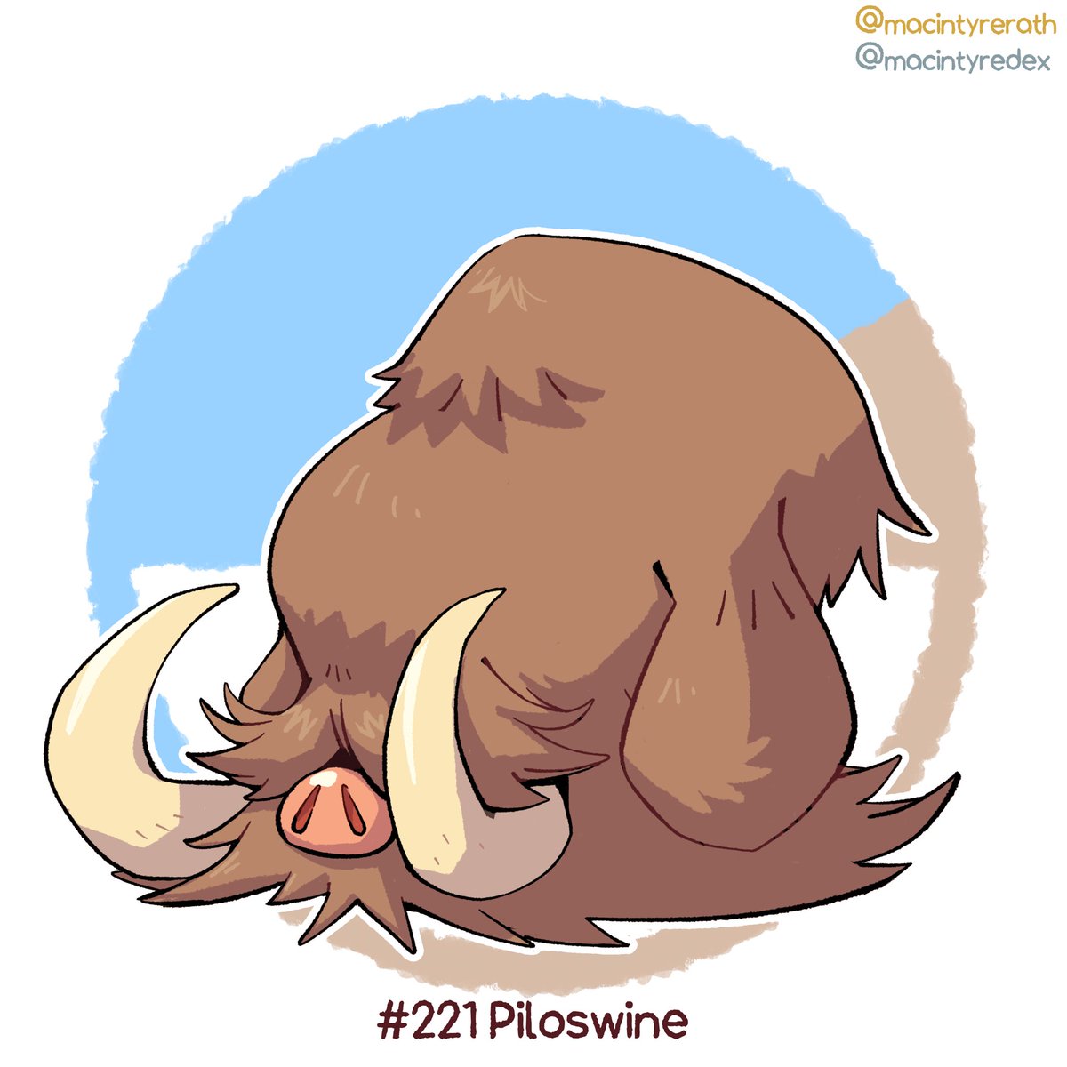 MacintyreDex's tweet photo. New Pokédex entry added!

No.221 Piloswine https://t.co/zCFe0r8ASI