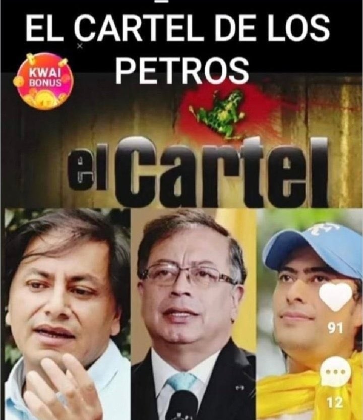 waldoalarconho1's tweet image. Los nuevos carteles en Colombia:
&amp;gt;El cartel de los petro.
&amp;gt; el cartel de los Vega Daza.
&amp;gt; el cartel del clan Torres.
&amp;gt;el clan Caicedo.
&amp;gt;el clan FARC.
&amp;gt; el clan ELN.
&amp;gt; el clan Mancuso.
Todos trabajan para el gobierno del guerrillero Gustavo Petro.