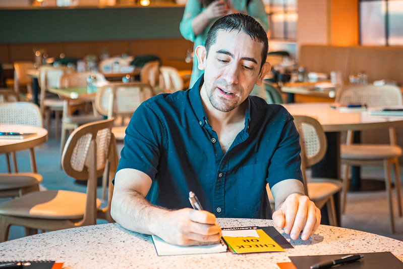 ClubWPT's tweet photo. Day 2 of the #WPTVoyage adventure began this morning with a premium @LearnWPT Workshop featuring former @WPT Player Of The Year @altyfbaby and  @AdrianLearnWPT, exclusively available to @ClubWPT #SuperSATurdays players aboard the @VirginVoyages Valiant Lady, prepping them for the @WPTPrime Championship!