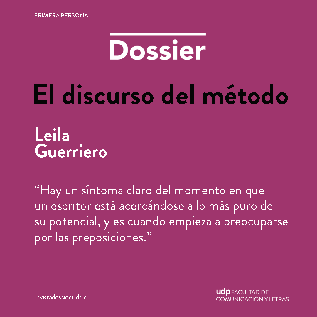 🟣Leila Guerriero | El discurso del método.
👉revistadossier.udp.cl/dossier/el-dis…