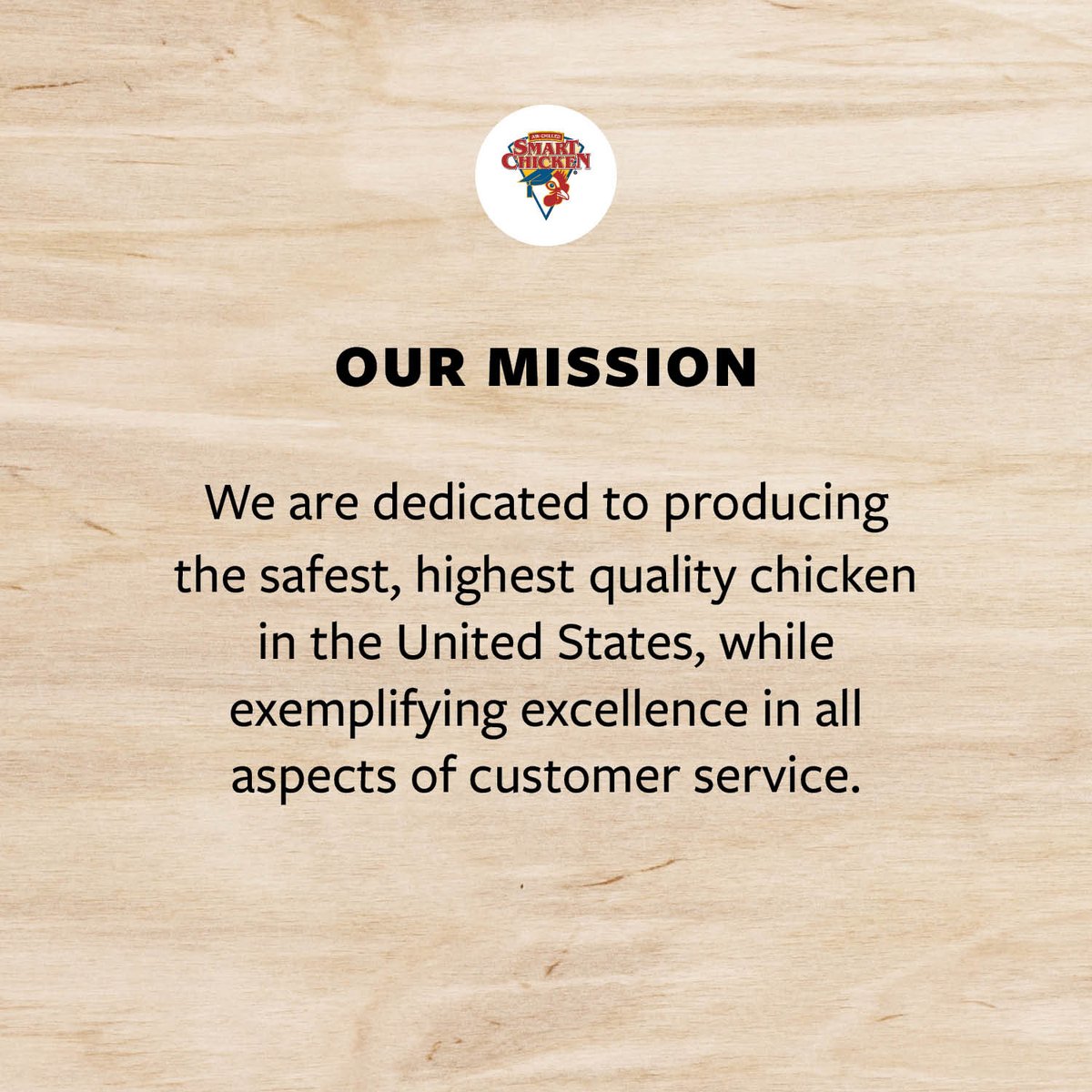 SmartChicken's tweet image. Our mission and values have remained steadfast throughout the years.