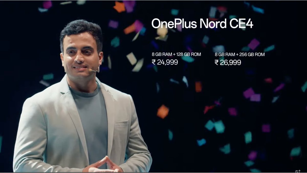 I'm thrilled to announce the successful launch of the #OnePlusNordCE4

Our Keynote was intended to excite, educate, and engage our community through engrossing storytelling. We are equally excited to receive an overwhelming response from our community
#NordAnotherKeynote