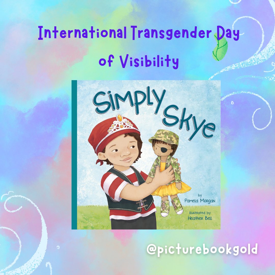 Yesterday was #InternationalTransDayOfVisibility! Learn about gender expression and identity in Simply Skye 💛🤍💜🖤#nonbinary #kidlit @amicuspub @affirmedmom @picturebookgold