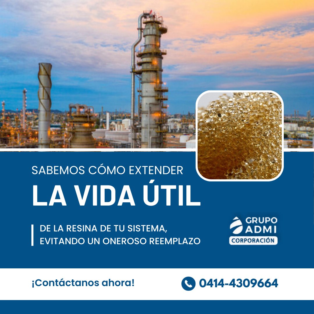 grupoadmicorp's tweet image. ¡En Grupo Admi somos expertos en prolongar la vida útil de tu sistema de resina!✅🔬

Te esperamos para ofrecerte el mejor servicio y asesoramiento. ¡Contáctanos ahora!

#ResinaDuradera #VidaÚtilExtendida
#AhorroGarantizado #TecnologíaAvanzada
#GrupoAdmi #Solucionesinteligentes