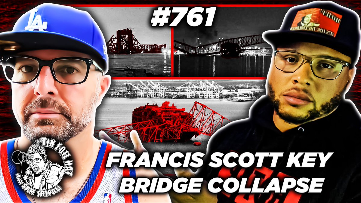 Don't miss Tin Foil Hat Podcast #761: Francis Scott Key Bridge Collapse with @CannonHotep! podcasts.apple.com/us/podcast/761… We discuss his thoughts on the situation, big tech censorship, Piddy, the Vegas shooting and what he thinks is in store for us next. Cannon Hotep is the real deal.
