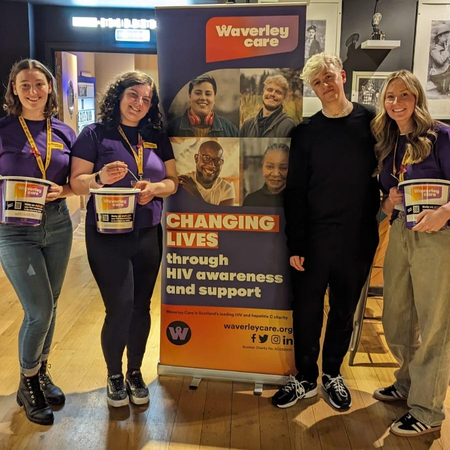 WaverleyCare's tweet photo. We were also so lucky to be supporting @dnlfoxx in Glasgow at his incredible new show ‘Villian’ ✨

Thank you Daniel for partnering with Waverley Care and for giving us a night full of laughter!😂 https://t.co/0NxNJGX1CM