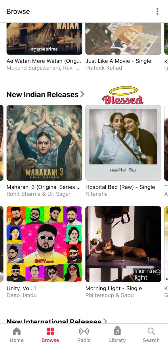 Dunchiii's tweet photo. Thanks @AppleMusic for a lovely Monday. Blessed to be on the Indian New Releses.
Stream our new song 'Hospital Bed' on all streaming services. 
@nitansha_tanwar @baddfokinmint @HorusMusicIn @HorusMusic
https://t.co/5OpSrlyRSS https://t.co/2zO5SgwS0b