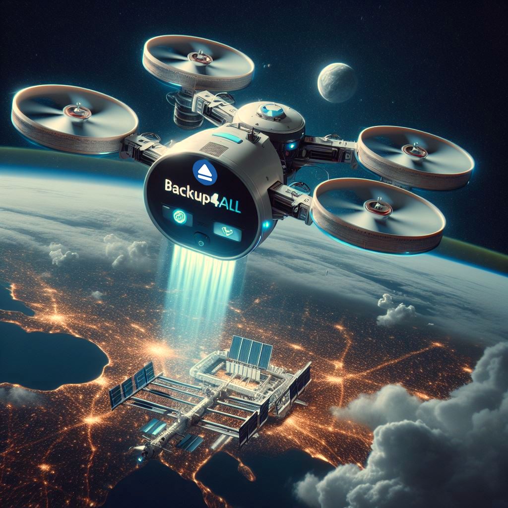 backup4all's tweet image. Big news for all #Backup4all users! We've recently introduced a new feature: Above-the-Cloud (ATC) #backups! Safeguard your data beyond Earth's atmosphere, nestled snugly aboard the ISS. 🛰️ Aim for the stars this April 1st! Read more on buff.ly/3vnWj00 #AprilFools