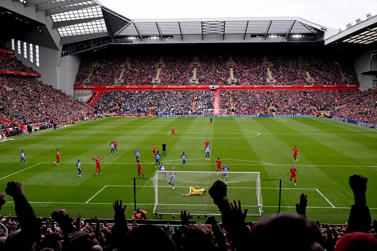 LFC's tweet photo. The view from the Kop end 🤩 https://t.co/09zC6gMcdK