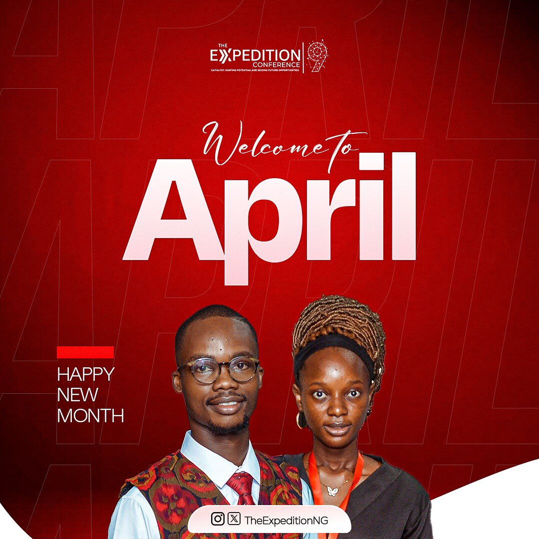 TheExpeditionNG's tweet image. Welcome to April Expeditioneers!!

Wishing you the very best of the new month and a fantastic start the second quarter💥🤩

#TEC9 #TheExpeditionConference #HappyNewMonth #WelcometoApril