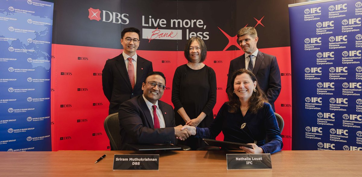 🚨 New @IFC_org & @dbsbank partnership:   ✨Helps bridge the global trade finance gap   ✨Targets climate-eligible trade transactions ✨Represents IFC’s 1st partnership with a Southeast Asian bank under its Global Trade Liquidity Program 🔗 pressroom.ifc.org/All/Pages/Pres…