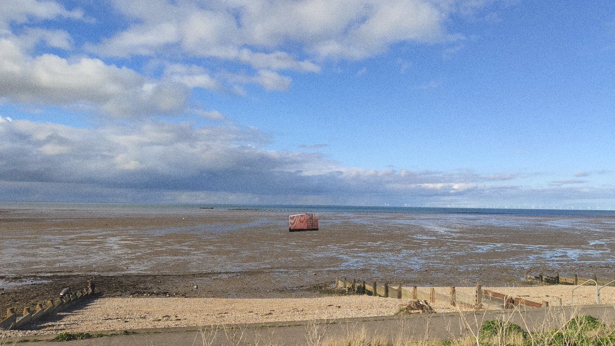 Container washed up on West beach #whitstable this morning