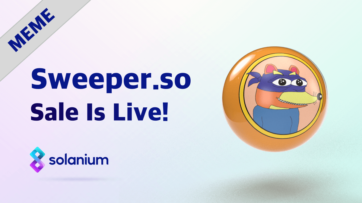 🚀 @SweeperOnSolana Sale has started! Check if you have won an allocation on the project page. ➡️ solanium.io/project/sweeper Read more about the whitelisting and sale process ➡️ solanium.medium.com/4421e2285c8d