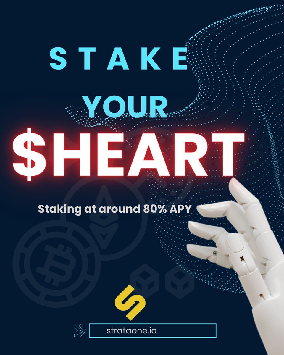 S0nePool's tweet photo. "π Exciting news! π $HEART Human AI tokens are now validated by StrataOne! πΌ Stake smarter with the power of AI backing your #HEART assets. Don't miss out on this game-changing validation! #StrataOne #AI #Cryptocurrency #heart https://t.co/x5K2WA0B7m