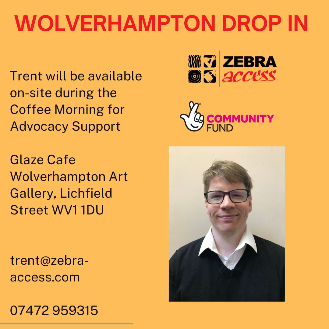 Looking forward to seeing friends in #Wolverhampton for a #BSL coffee morning at @WolvArtGallery on Wednesday 3rd April from 10:30 a.m. Deirdre will assist with @Deaffest ticket purchases and Trent will provide on-site #advocacy services. @tnlcomfund