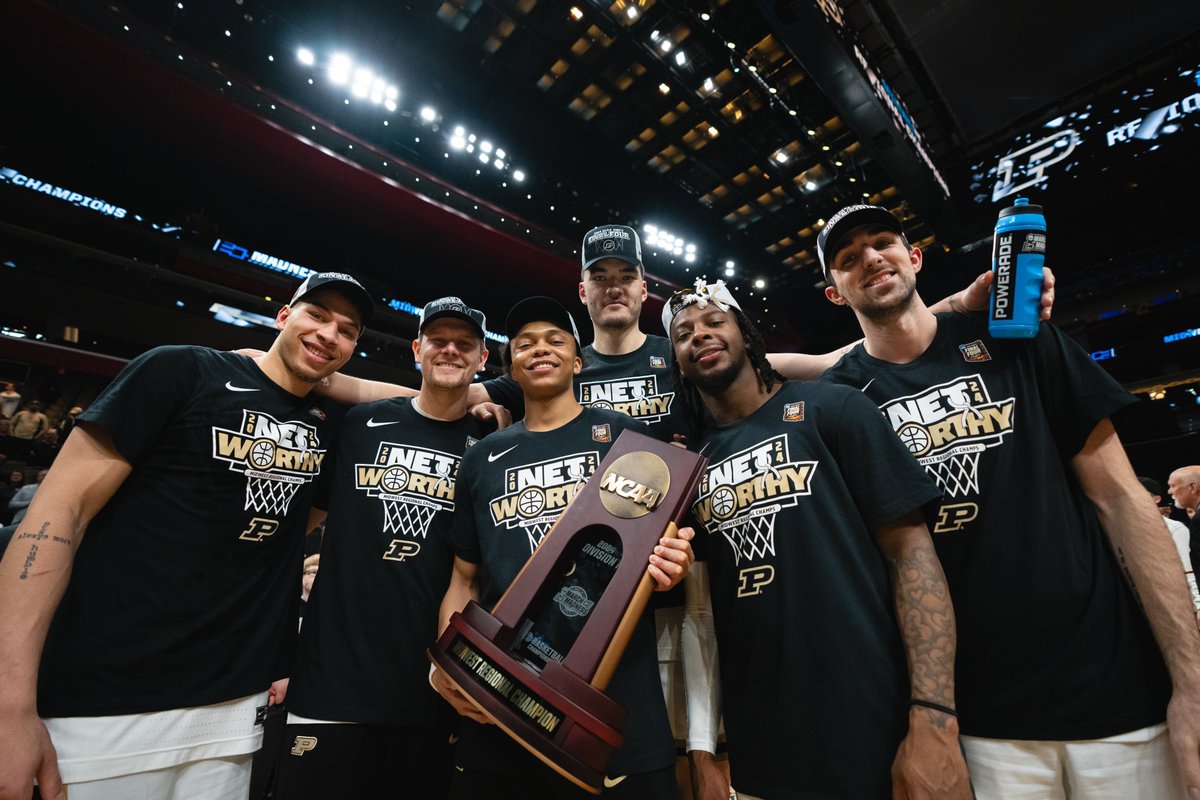 PurdueSports's tweet photo. No, it wasn’t a dream.

Not an April Fools’ joke.

We’re going to the Final Four! https://t.co/bhdLIINBlV