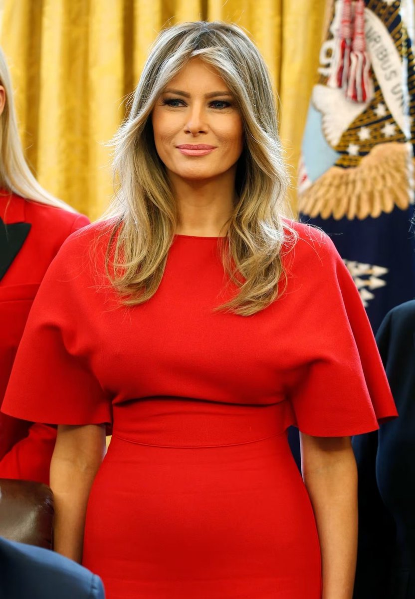 Good morning, everyone! Since Michelle Obama is now trending on X, in one word, kindly describe 53-year-old Slovenian-American former model Melania Trump (@MELANIATRUMP)