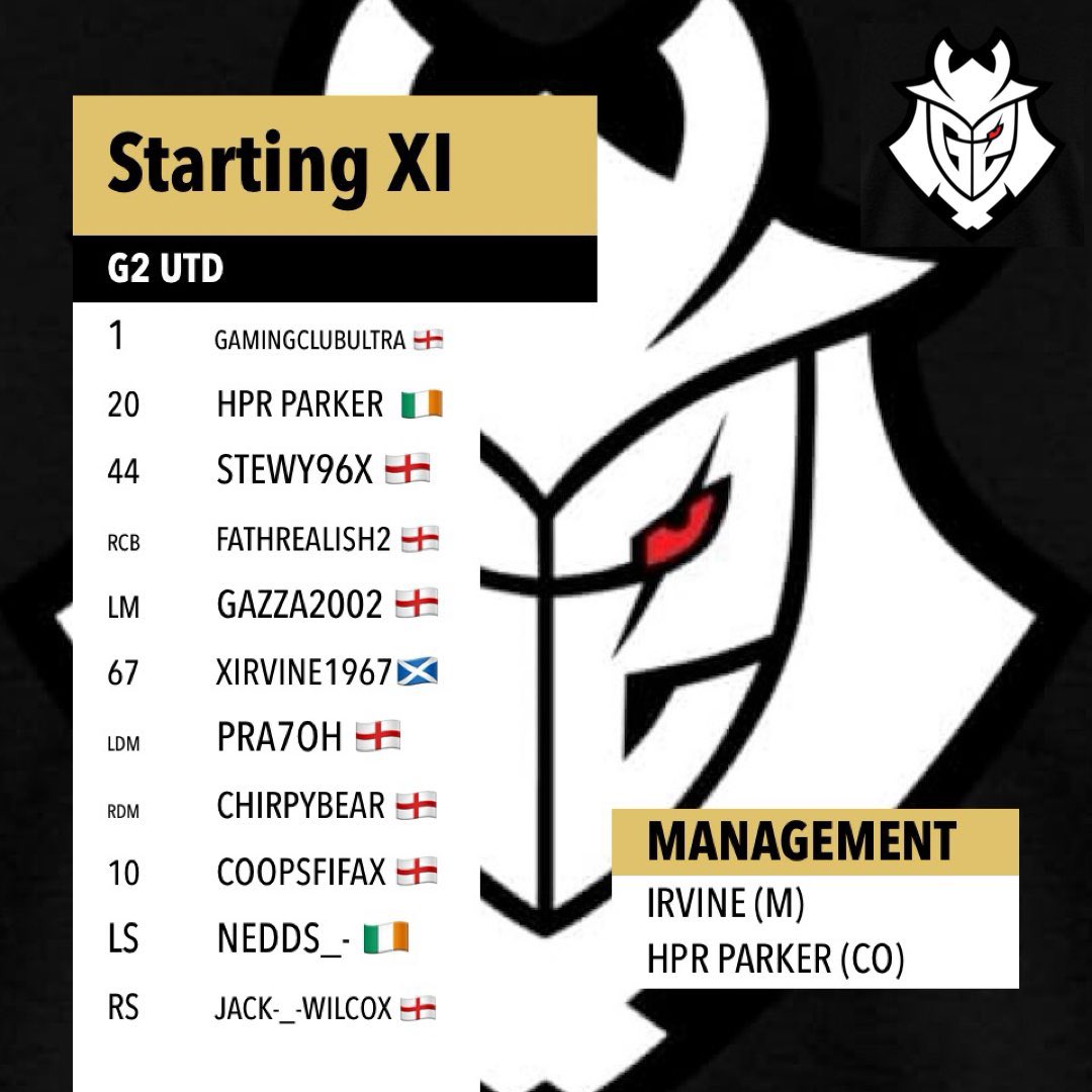 VPG G2 UTD

Easter Weekend > Baffins Tournament 

Another Trial Session For The Lads In Prep For The New Season 

GFX🎨 <a href="/stewy96x/">Stewy96x</a> 

Live @ 7:30pm UK time Tonight 

twitch.tv/g2utd

<a href="/RTAllProClub/">RETWEET ALL PROCLUB</a> <a href="/proclubs_weekly/">Pro Clubs Weekly</a> <a href="/ProClubsRTweets/">ProClubsRTweets</a>