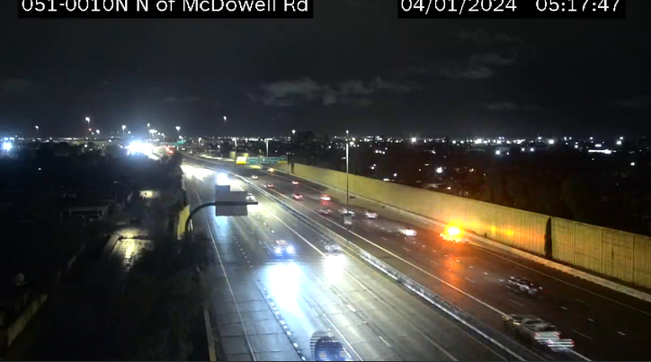 TRAFFIC ALERT: Standing water on the SR 51 southbound at McDowell, right lane filled with water. #azfamily #firstalertaz