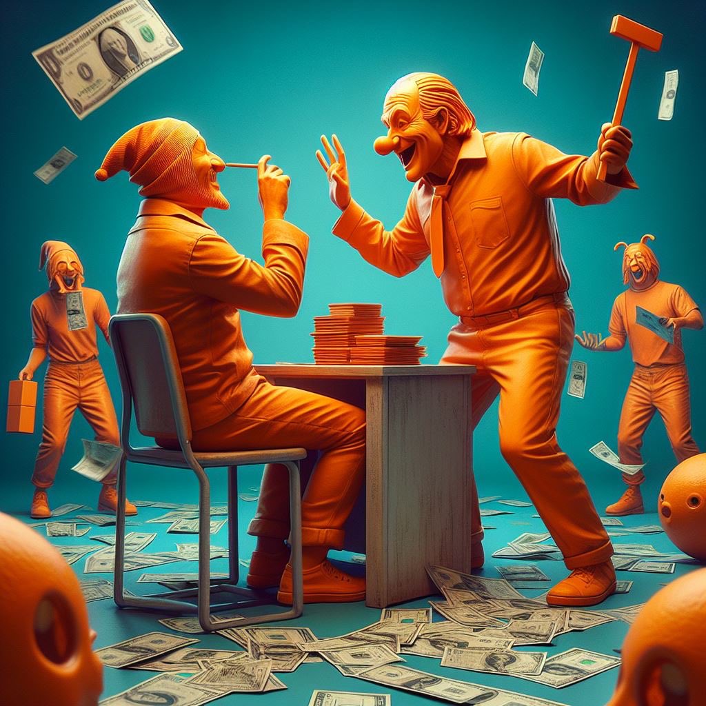 A wee mixture of April Fools and Easter, generated in AI. With the monetisation of religion, a stock exchange for your faith, who are the real fools?