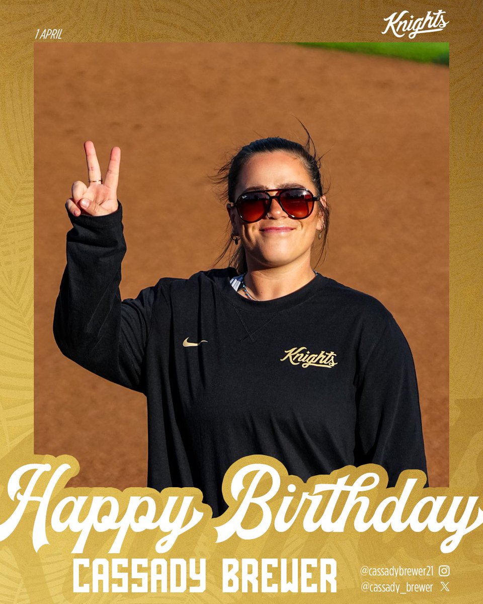 UCF_Softball's tweet photo. Happy birthday, Coach Brew! 🥳 https://t.co/C9D6Hwfz1u