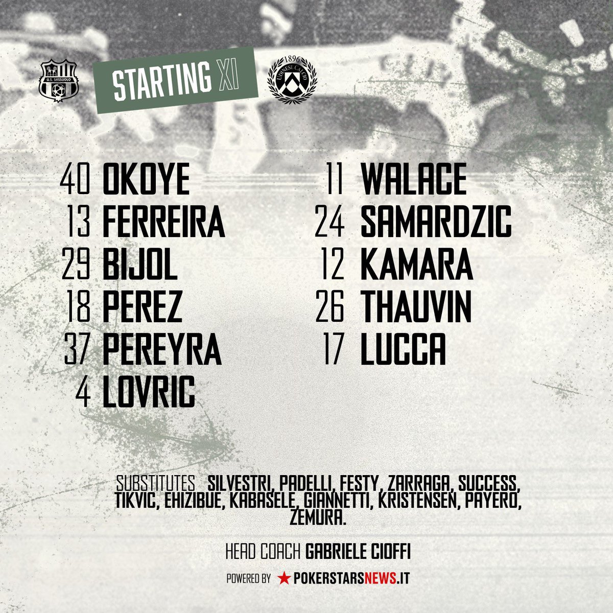 🔵 | #الدوري_الإيطالي 🇮🇹 
⚽ | ساسولو 🆚 اودينيزي
⏰ | 01:30 م
🏟 | استاد مابي
🎙 | خالد الغول
#الكالتشيو | #SerieA
#SassuoloUdinese