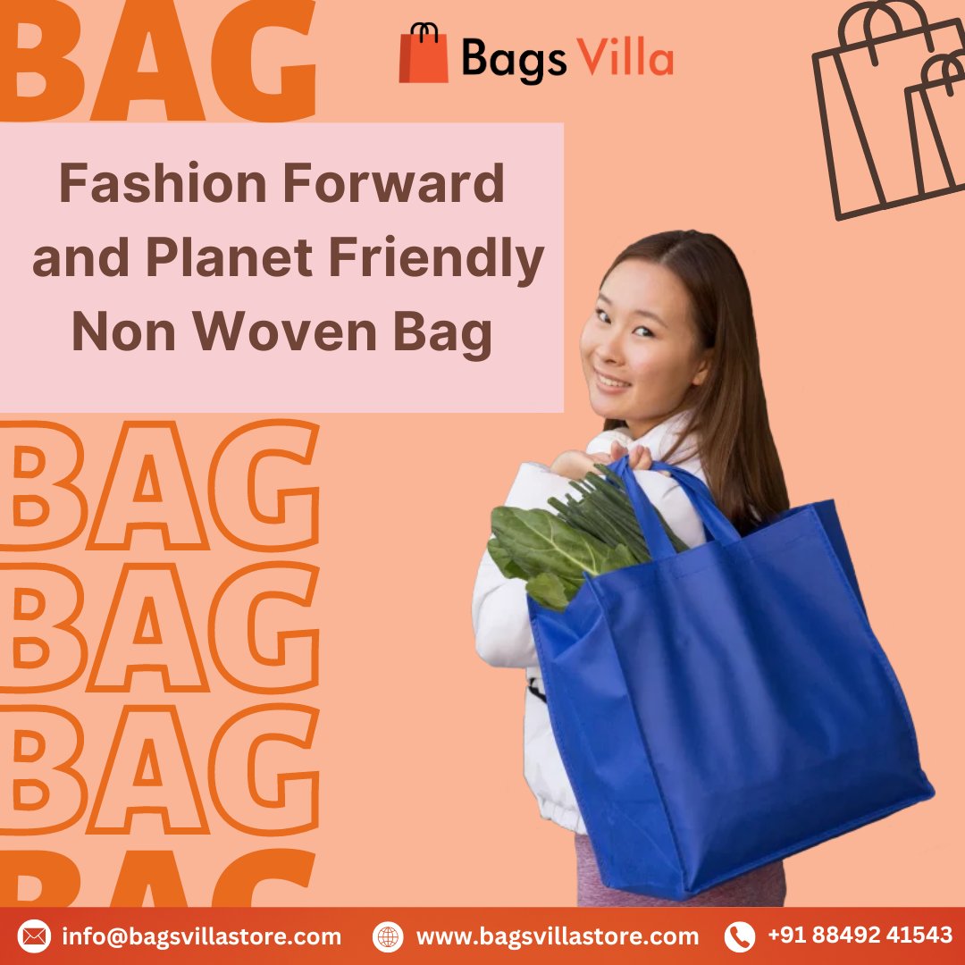 Non Woven Bags- One Bag Multiple Use

Connect with us: 
Email: info@bagsvillastore.com 
Website : bagsvillastore.com 
Mobile No: +91 88492 41543  
#nonwovenbags #fashionforwardbags #grocerybags #jewllerybags #retailshoppingbags #bagsvilla