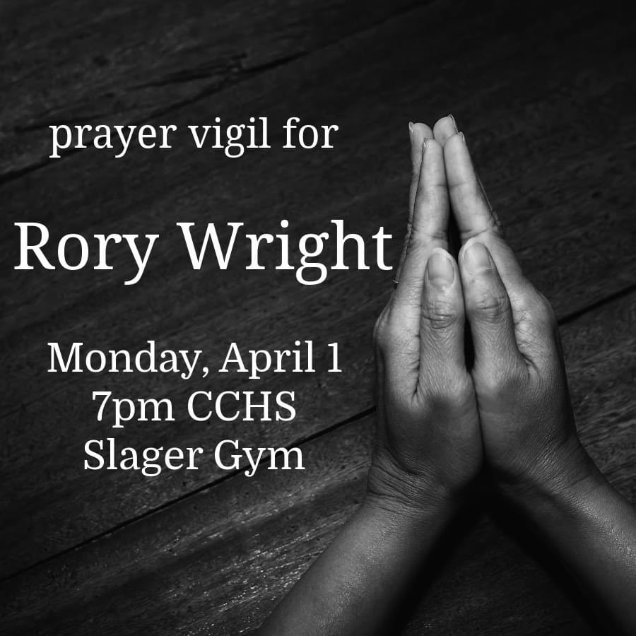 CCHS_Basketball's tweet image. Please keep the Wright family in your thoughts and prayers. Rory, a CCHS student, was involved in a serious car accident on Saturday and remains in critical condition. 🙏🏼🙏🏼🙏🏼