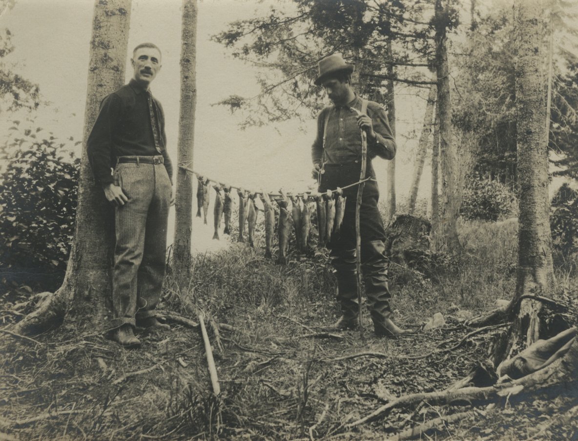 It's April so you know what that means - it's Trout Season here in the Adirondacks!

From the collection: Print, photographic, 1900ca. 2013.005.0007.
#trout #troutfishing #adirondacks #theADKX
