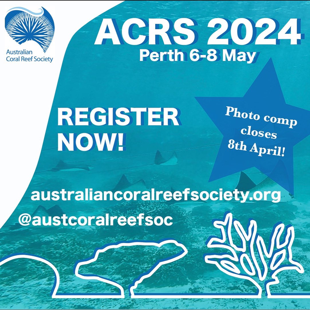 Haven’t registered for ACRS 2024 Perth yet? Quick! The quokkas are waiting for you! And, photographers who are ACRS members (if you’re not - it’s easy to sign up on the website), you have 1 WEEK to get your photos in. australiancoralreefsociety.org/conference/acr… #ACRS2024 #marinescience #coralreefs