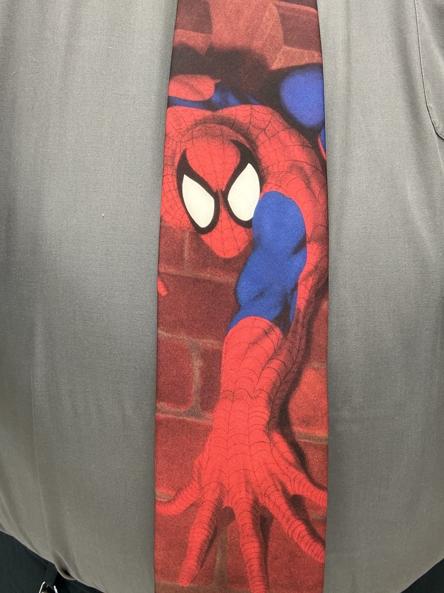 #TieForToday #spiderman 🕷️🕸️