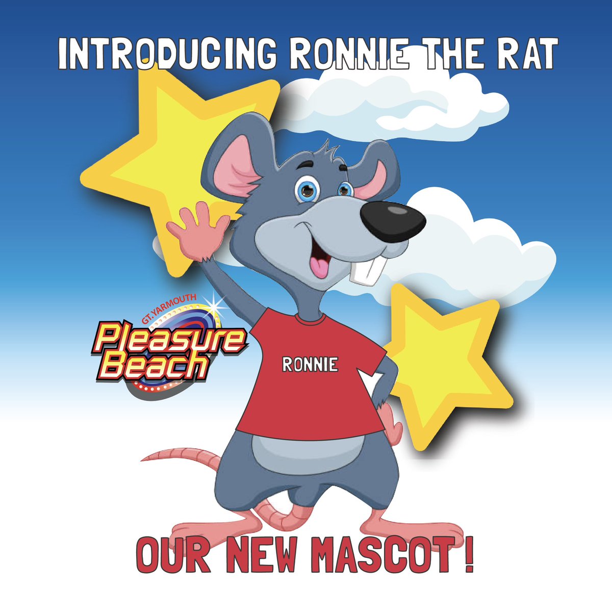 INTRODUCING OUR NEW MASCOT 'RONNIE THE RAT' ✨🧀🐀 Leo the Lion has decided to step down at the end of the season so we’ve come up with a new mascot for you all to enjoy from 2025 onwards 🙌🏻 Have a great bank holiday Monday! ☀️🎢