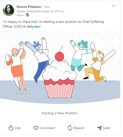 I'm joining <a href="/dailydotdev/">daily.dev</a> 
linkedin.com/posts/dennis-p… 🫣🚀🧑‍💻