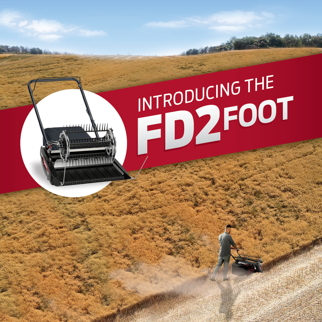 Only 4863 more passes to go! 💪 The FD2-Foot takes you back to a simpler time with its push-activated cutting action, human-actuated speed control, and just about 2 centimetres of overall flex. Optional collection bag sold separately.