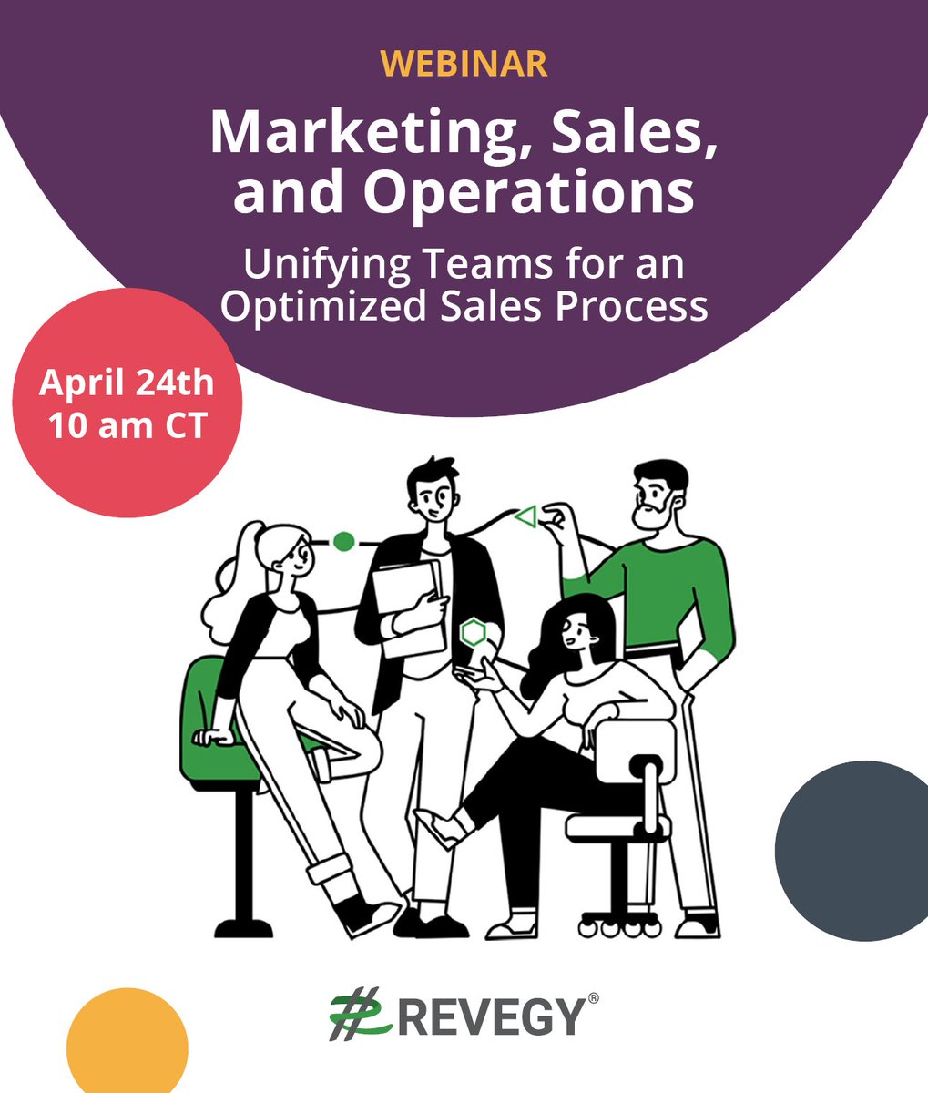 Revegy's tweet image. 🚀 Exciting Webinar Alert! 🚀
📅 Date: April 24th, 2024
⏰ Time: 10:00 AM Central Time (US)
🔍 Topic: Aligning Marketing, Sales, and Operations for an Optimized Sales Process

🔗 hubs.ly/Q02r9V_w0

#SalesOptimization #TeamAlignment