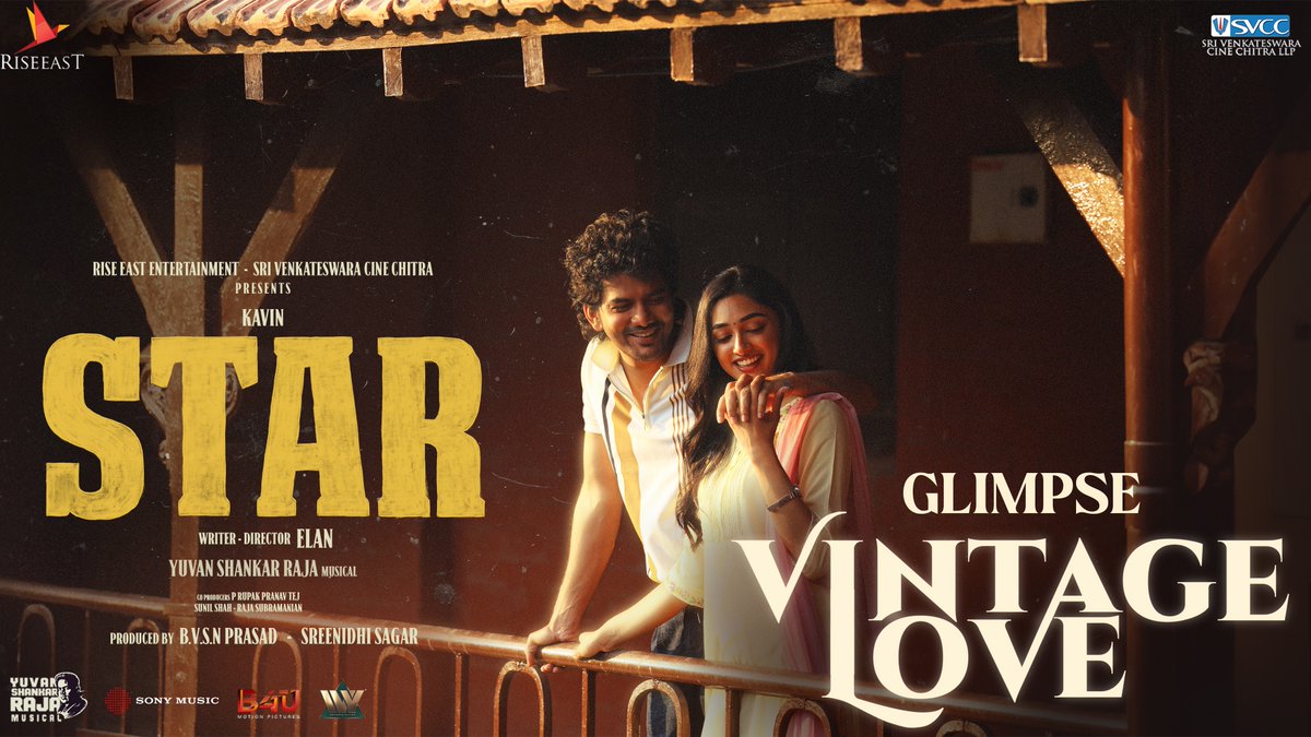 Experience the vintage vibes of #Star's second single #VintageLove in one enchanting glimpse, Full video out on April 4th. 🔗 youtu.be/_SeuYAOBR8Q @thisisysr musical 🎶 #STARMOVIE ⭐ #KAVIN #ELAN #YUVAN #KEY @Kavin_m_0431 @elann_t @aaditiofficial @PreityMukundan