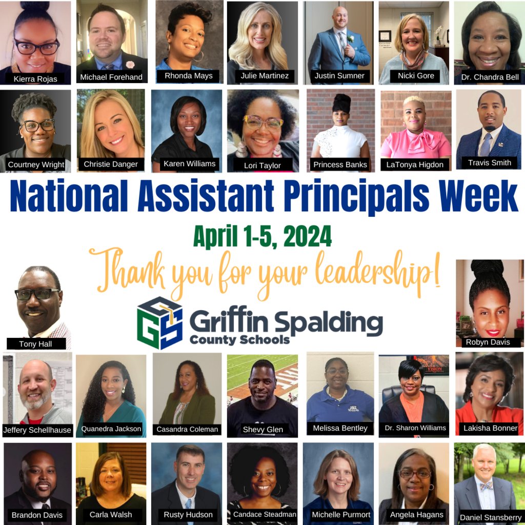 Even though we are on Spring Break, GSCS wants to celebrate National Assistant Principal Week! Let's show some LOVE to our GSCS assistant principals to let them know how much we appreciate their hard work and dedication! #APWeek24