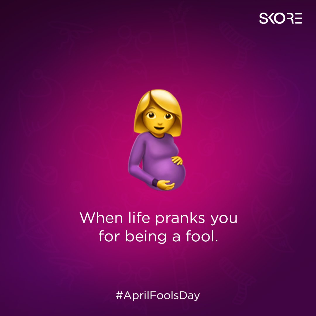 SkoreIndia's tweet photo. Don’t be a fool, use a condom.
#ApriFoolsDay #AprilFools #Skore #SkoreCondoms #GetNaughtier https://t.co/V0slF3bU6q