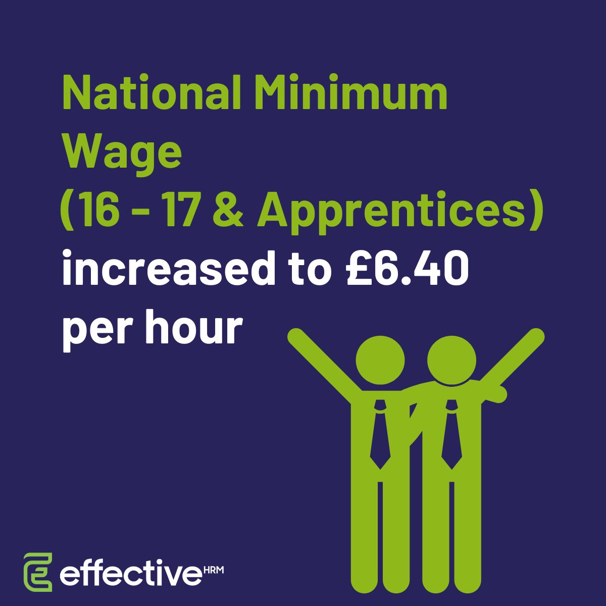 Urgent action required: National Minimum Wage 💷

This is a quick reminder that the National Minimum Wage has increased this month and if you haven’t updated your payroll, you need to do so now.

Here’s a quick overview of the changes you need to be aware of: