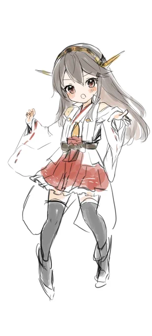 エイプリルフールに間に合わなかったでか御蔵ちゃんさんとちび榛名ちゃん 