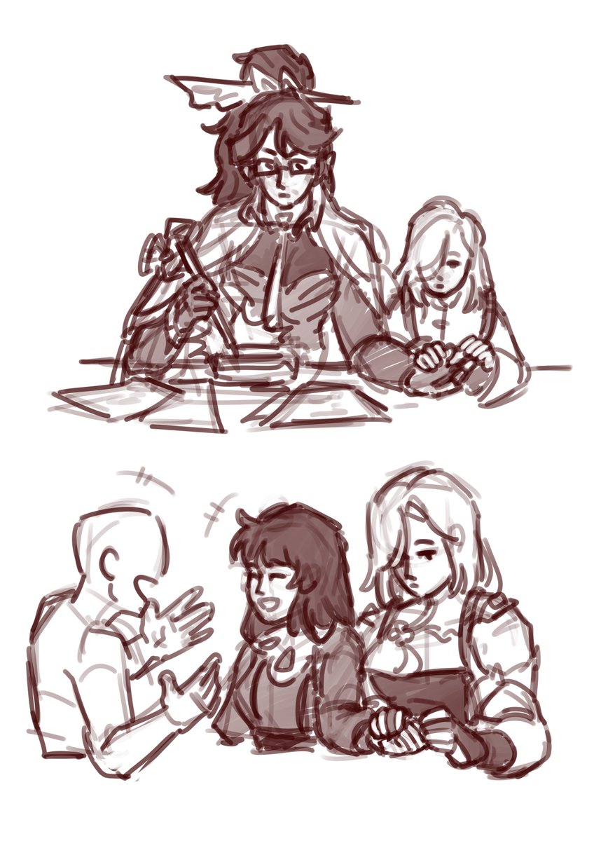 wah doodle from dec last year,, idea from <a href="/faetalflaw/">faerie</a> <333 
#shenhe #yunjin #shenjin #xianyun