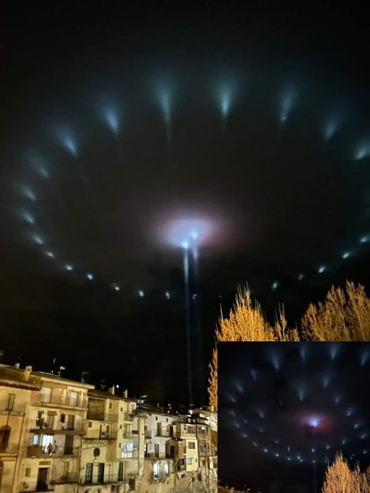 Strange light phenomena in the Spanish skies observed by residents to whom no one gives a logical explanation. I know what it is! As it was expected....